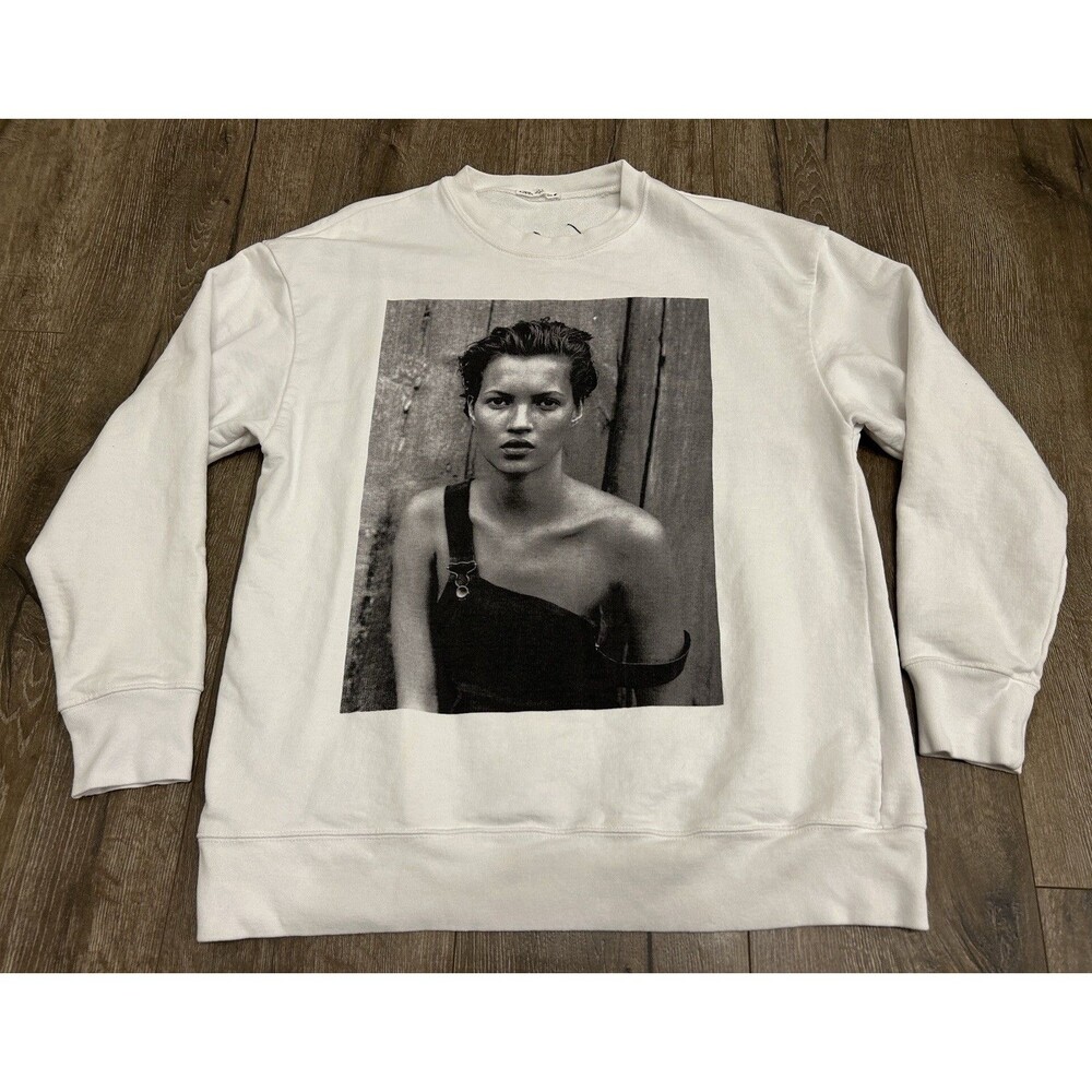 Zara x Kate Moss Photo By Peter Lindbergh Sweatshirt Size Small